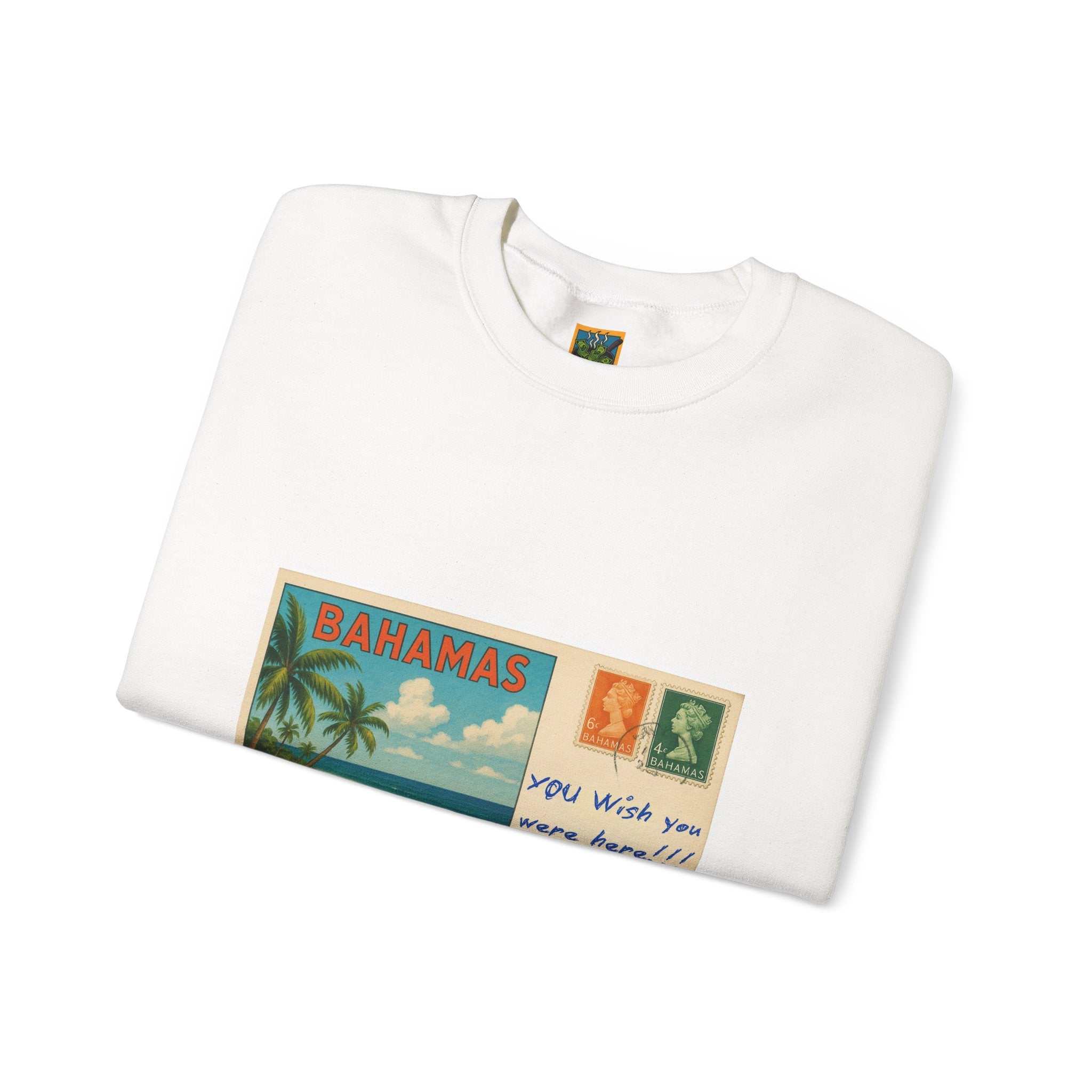 Bahamas Postcard Sweatshirt | Vintage Beach Postcard Design