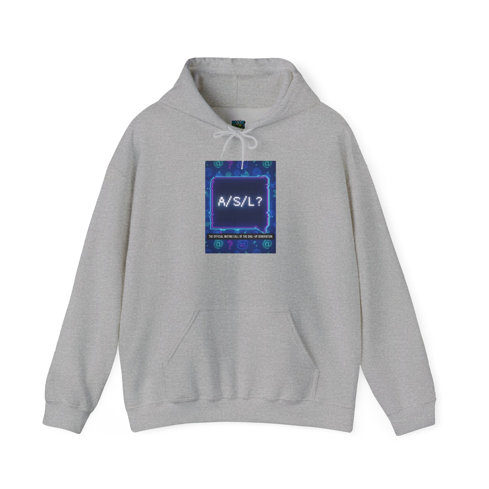 A/S/L? Neon Chat Hoodie — Retro Internet Graphic Pullover