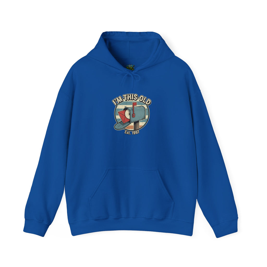 Hoodie — "I'm This Old" DVD in Mailbox Retro Pullover Hoodie