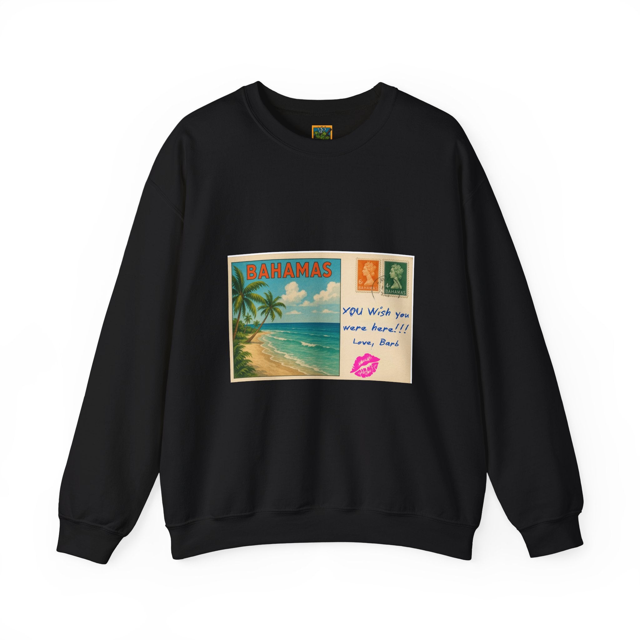 Bahamas Postcard Sweatshirt | Vintage Beach Postcard Design