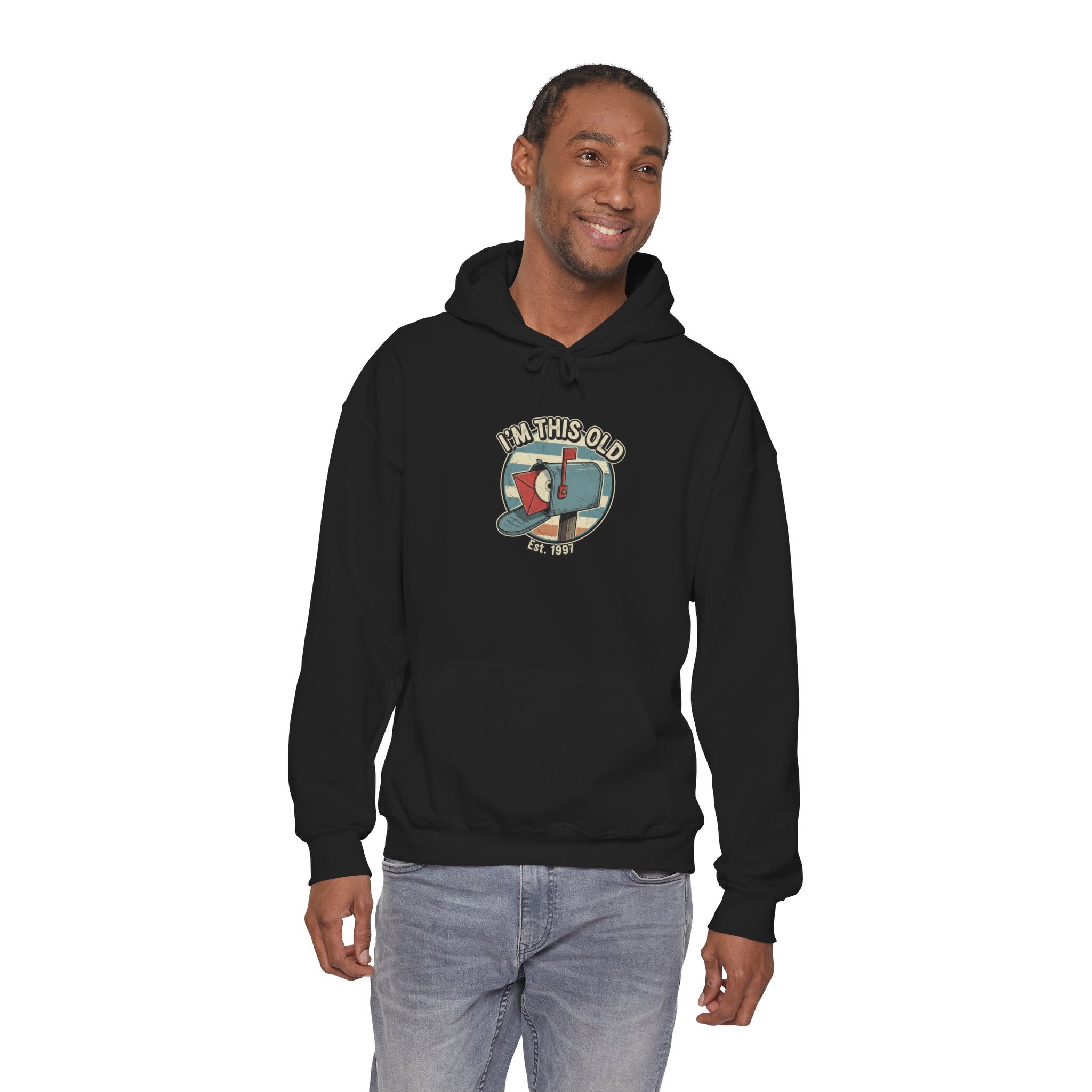 Hoodie — "I'm This Old" DVD in Mailbox Retro Pullover Hoodie