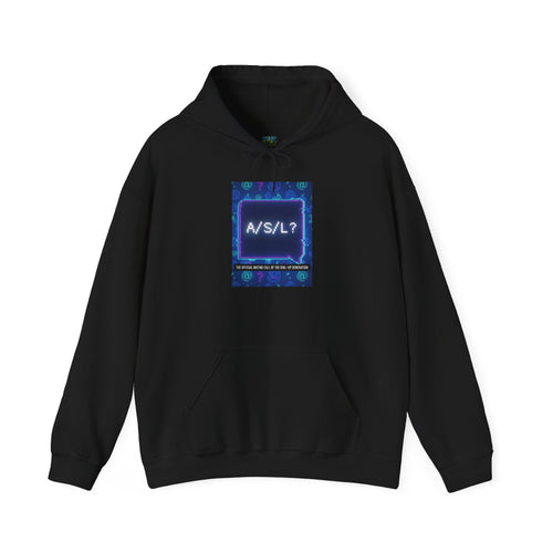A/S/L? Neon Chat Hoodie — Retro Internet Graphic Pullover