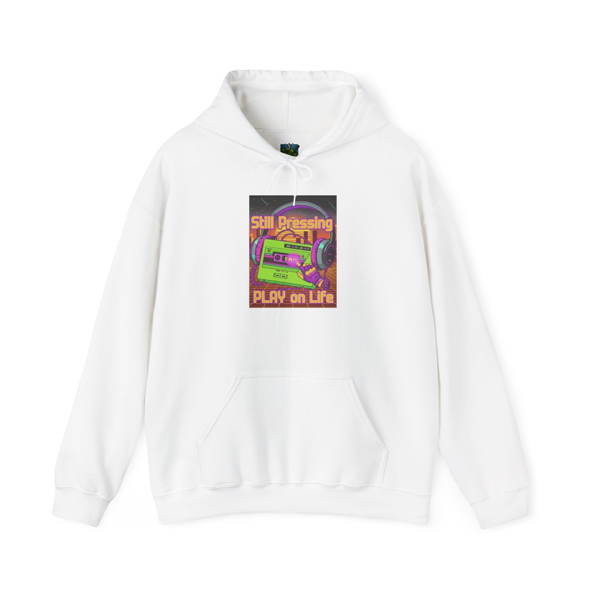 Hoodie — "Play on Life" Arcade Cassette Design