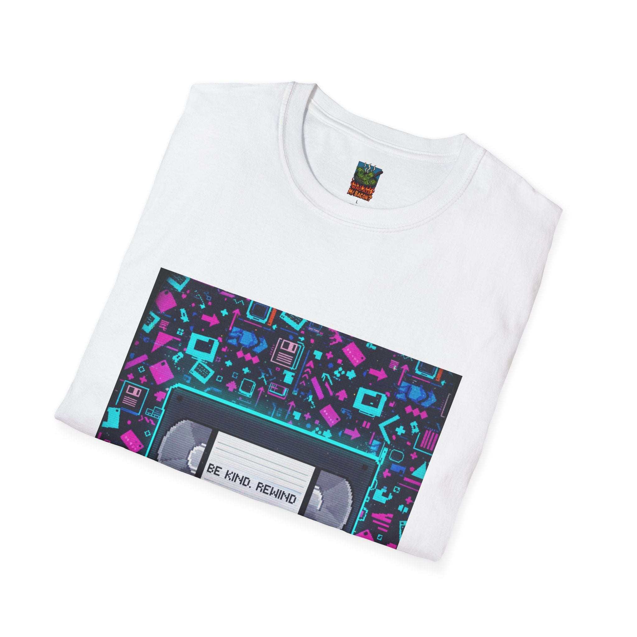 VHS Tape Retro Tee — "Be Kind, Rewind" Vintage 80s T-Shirt