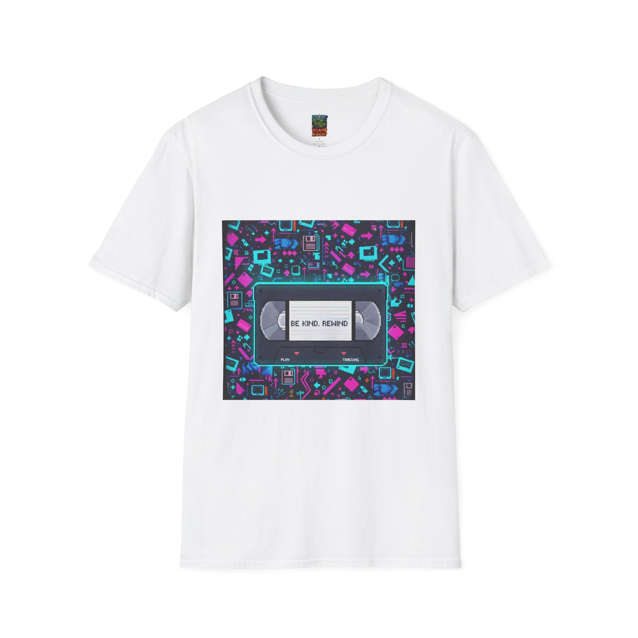VHS Tape Retro Tee — "Be Kind, Rewind" Vintage 80s T-Shirt