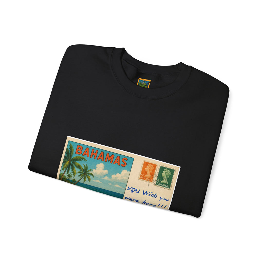 Bahamas Postcard Sweatshirt | Vintage Beach Postcard Design