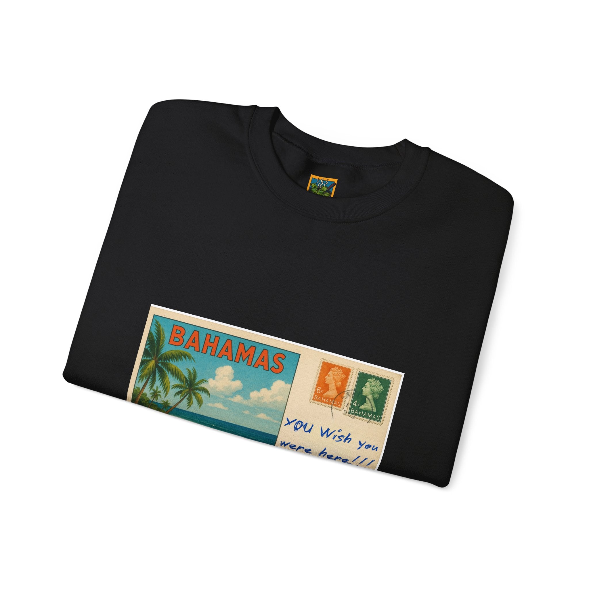 Bahamas Postcard Sweatshirt | Vintage Beach Postcard Design