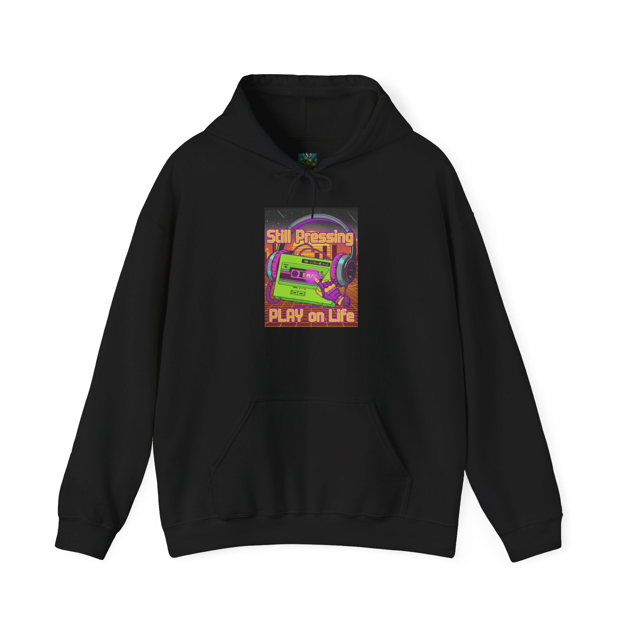 Hoodie — "Play on Life" Arcade Cassette Design