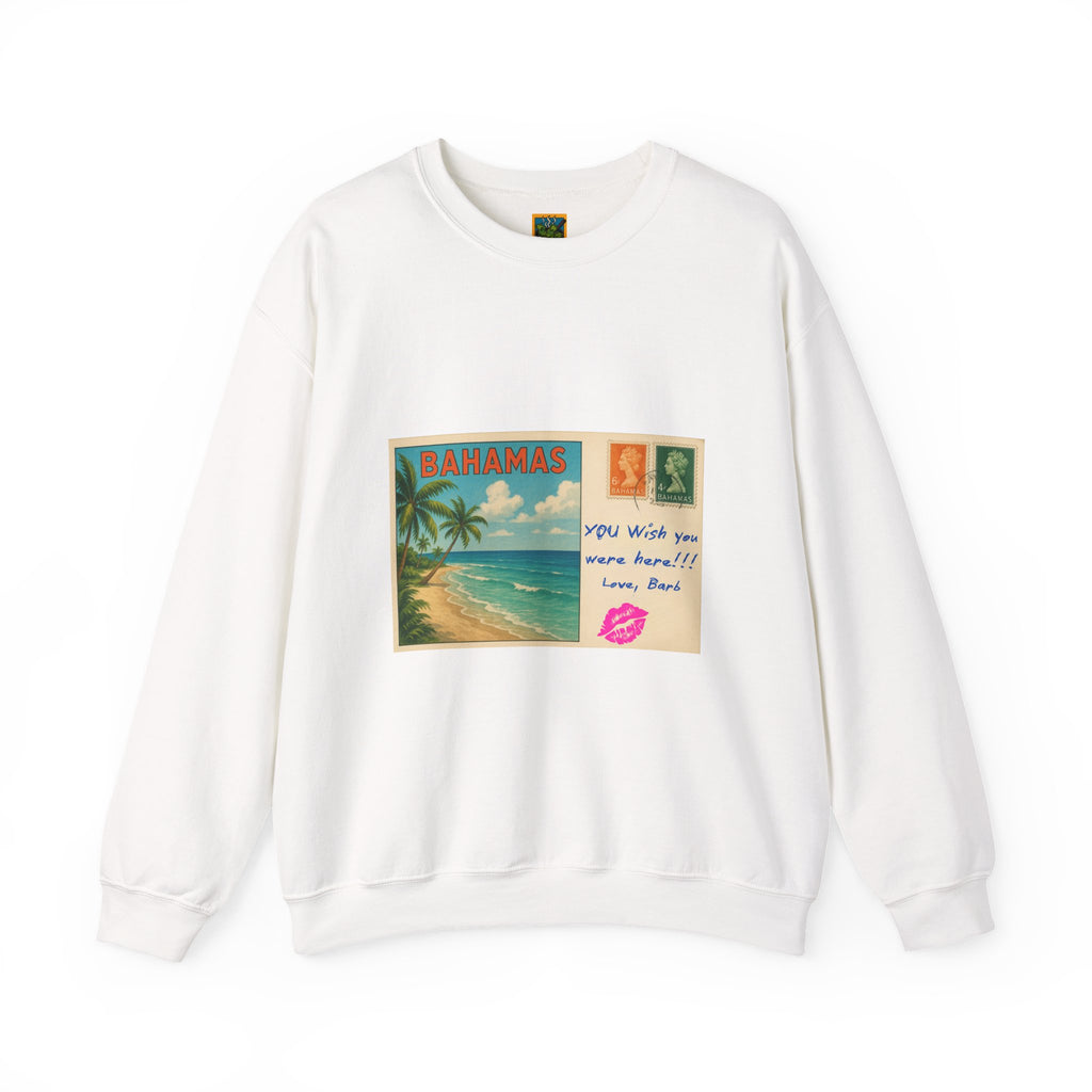 Bahamas Postcard Sweatshirt | Vintage Beach Postcard Design