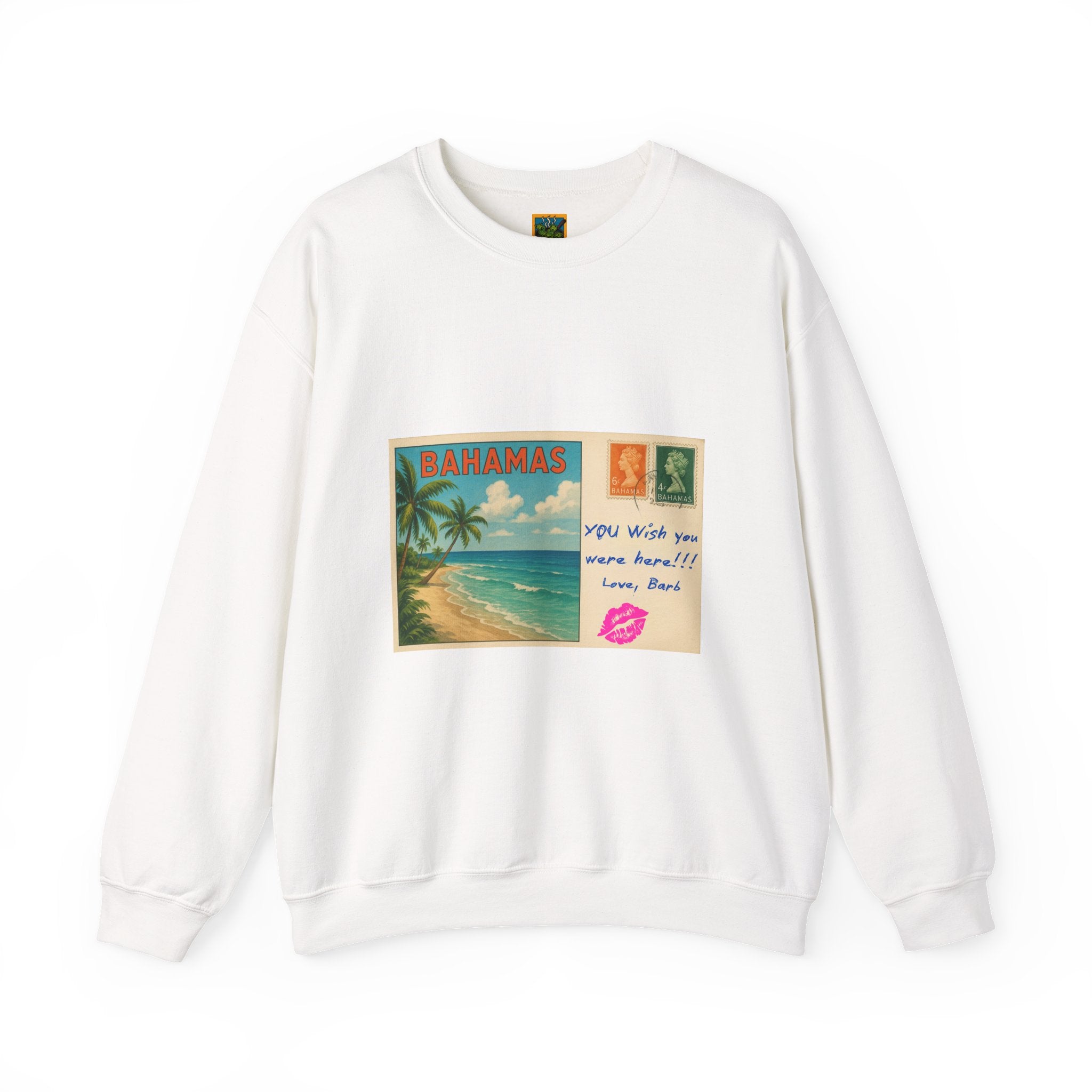 Bahamas Postcard Sweatshirt | Vintage Beach Postcard Design
