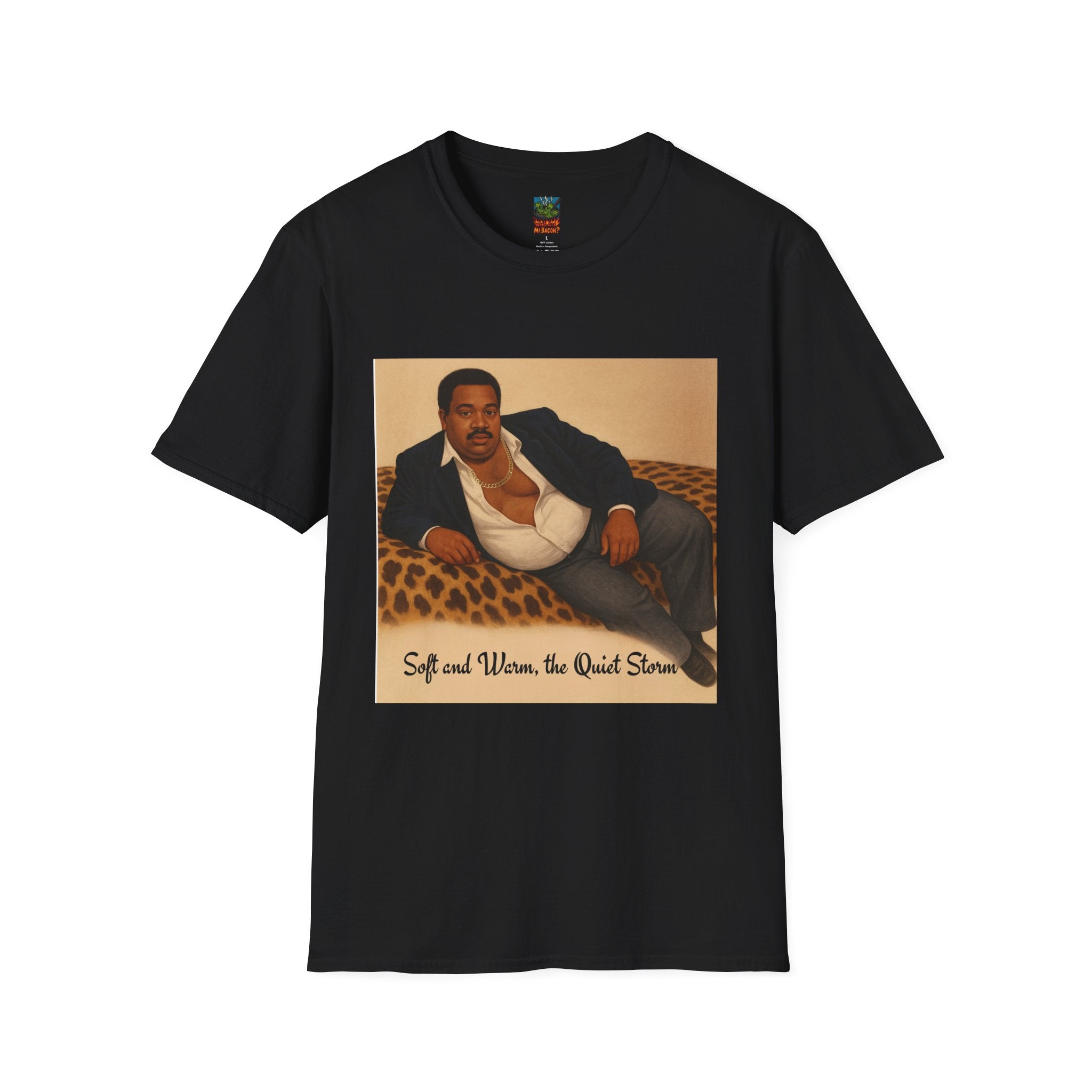 Retro Lounge Graphic T-Shirt — "Soft and Warm, the Quiet Storm"