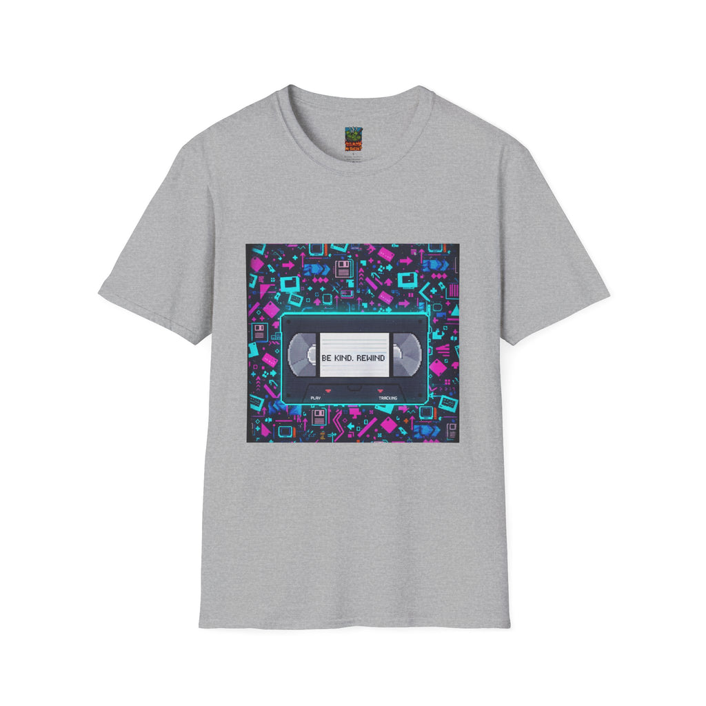 VHS Tape Retro Tee — "Be Kind, Rewind" Vintage 80s T-Shirt