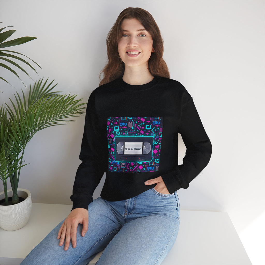 Retro VHS Tape Crewneck Sweatshirt