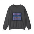 Blocked Retro TV Crewneck Sweatshirt — Glitch Aesthetic Graphic Sweatshirt