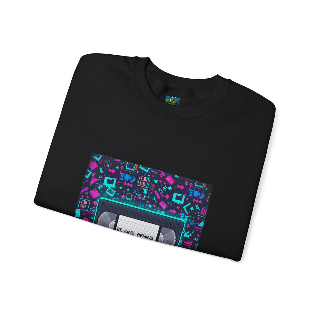 Retro VHS Tape Crewneck Sweatshirt